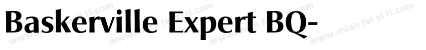 Baskerville Expert BQ字体转换